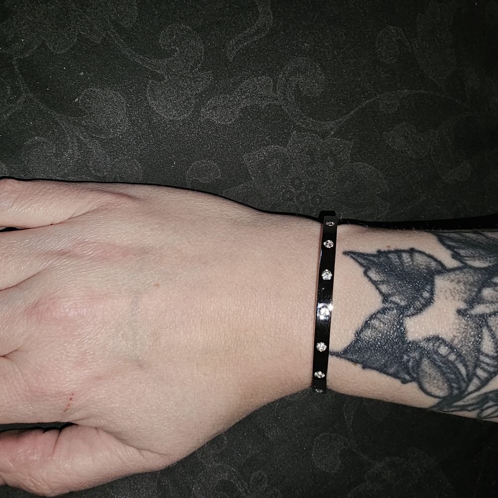 Kate Spade Silver and White Bracelet